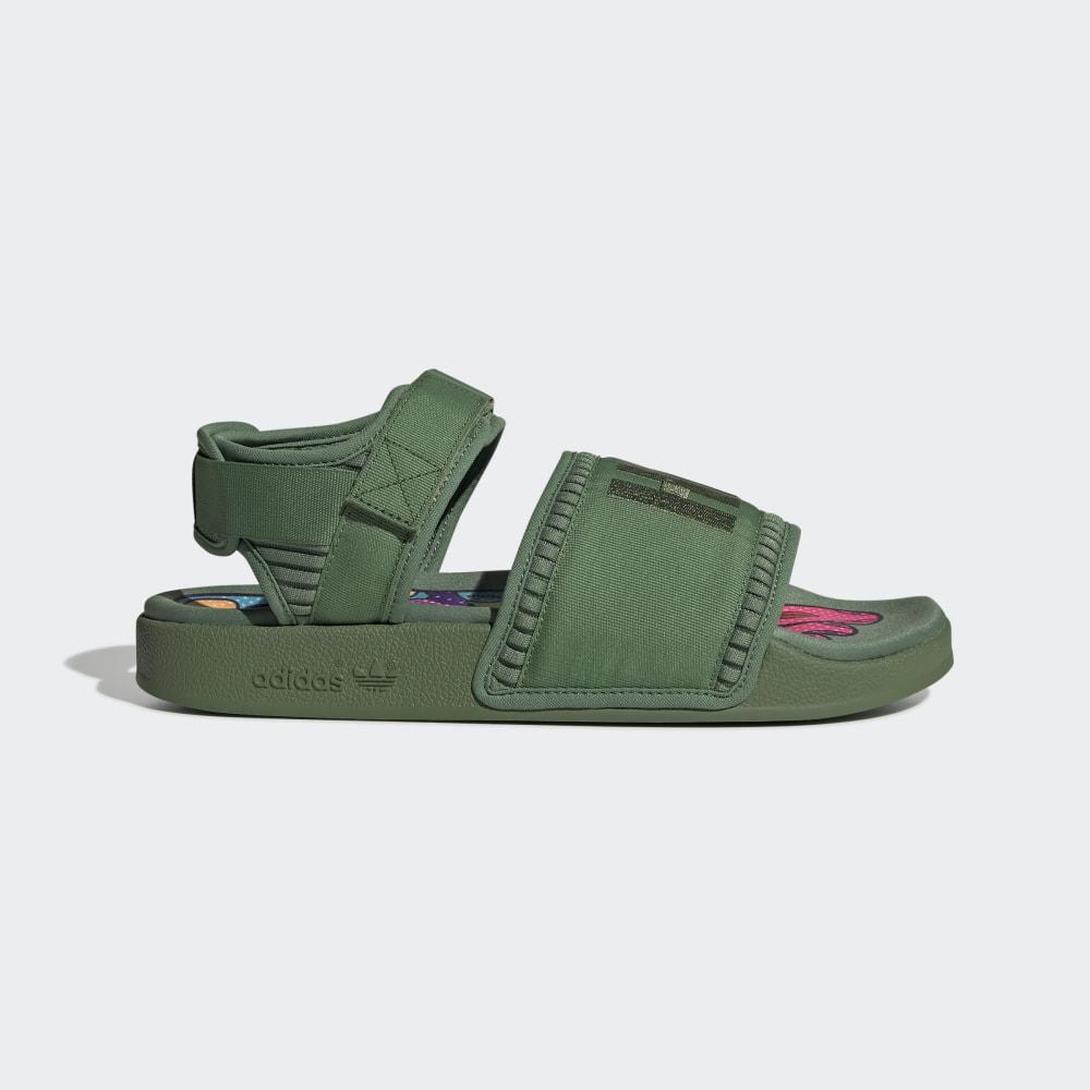 Adidas Men's Pharrell Williams Adilette 2.0 Sandals Green Ireland FU7611